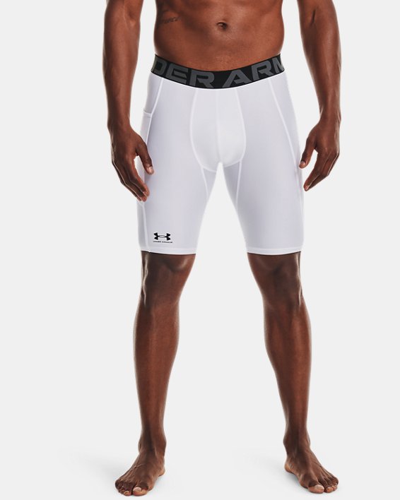 σορτσ Under Armour HeatGear® Pocket Long ανδρικα ασπρα / μαυρα | gJG4qgXi44P
