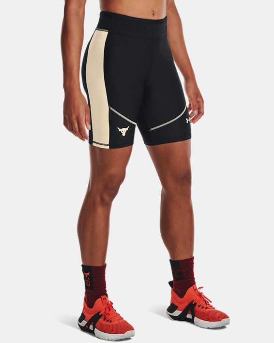 σορτσ Under Armour Project Rock HeatGear® Bike γυναικεια μαυρα / ασπρα | 19s4cZhU7Xy