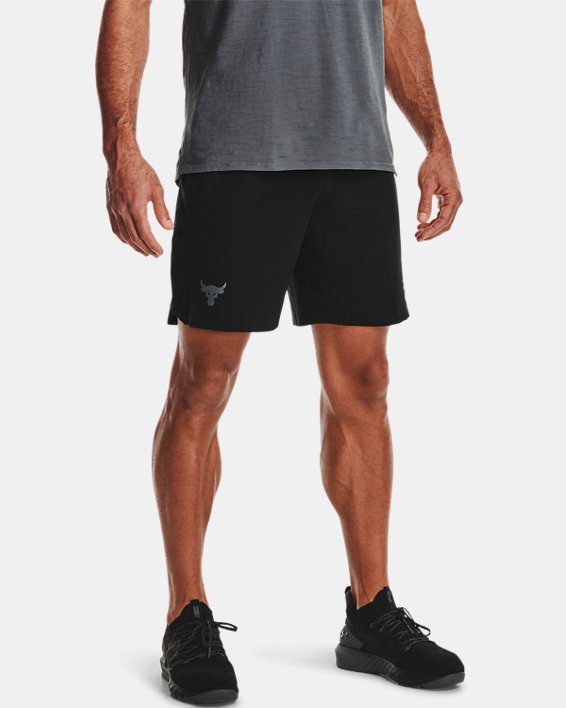 σορτσ Under Armour Project Rock Snap ανδρικα μαυρα / γκρι | BhzcEuH8S5X