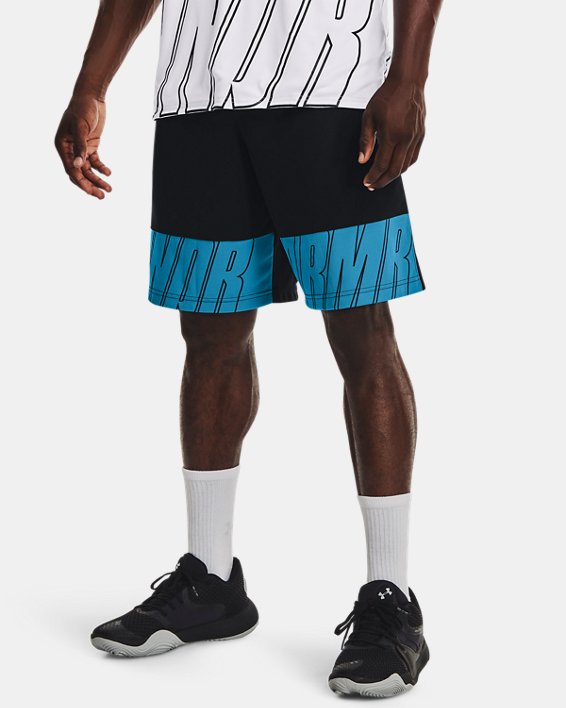 σορτσ Under Armour UA Baseline Speed 10" ανδρικα μαυρα / μπλε | 7JOySTs5Yeo