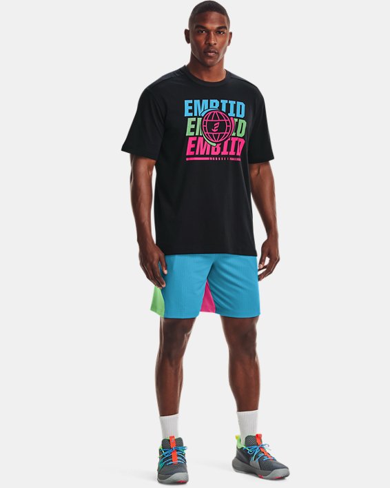 σορτσ Under Armour UA Embiid Signature ανδρικα μπλε / ροζ | Dg62cuIl86W