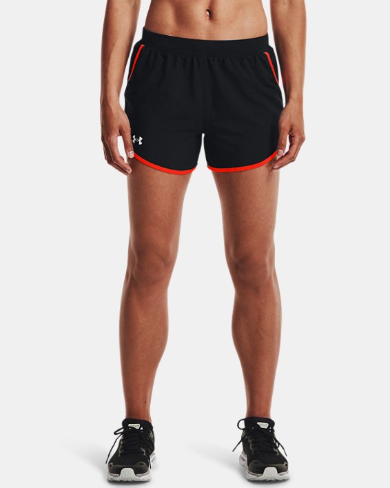 σορτσ Under Armour UA Fly-By 2.0 γυναικεια μαυρα / κοκκινα | HGUYbzNMVRR