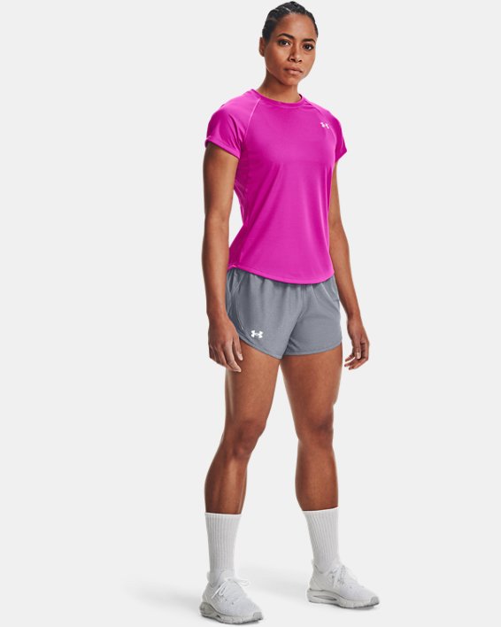 σορτσ Under Armour UA Fly-By 2.0 γυναικεια γκρι / γκρι | e5ihokUL6jG