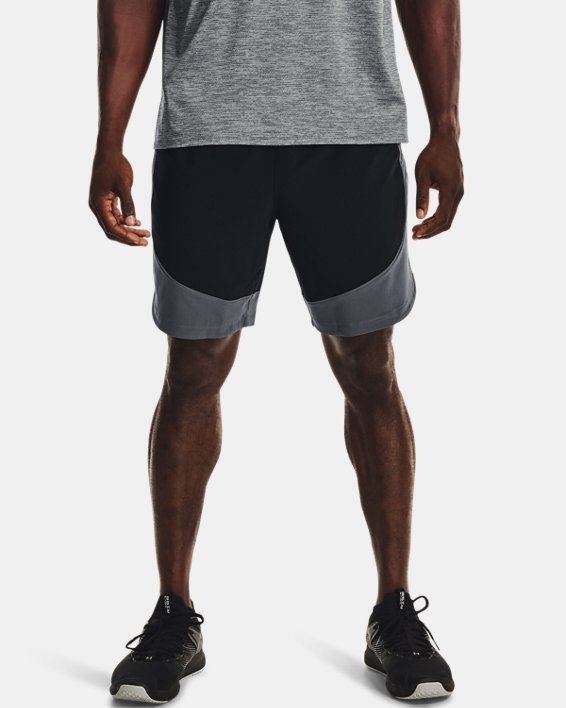 σορτσ Under Armour UA HIIT Woven Colorblock ανδρικα μαυρα / γκρι | ARby1QbjGBO