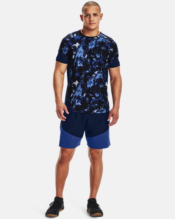 σορτσ Under Armour UA Knit Woven Hybrid ανδρικα μπλε | CWtpifGiVFw