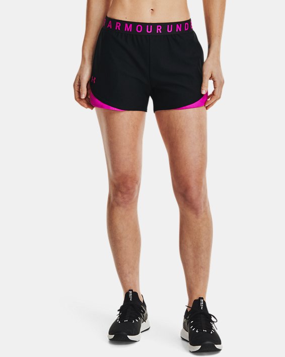 σορτσ Under Armour UA Play Up 3.0 γυναικεια μαυρα / ροζ | P7rKKmBLWNe