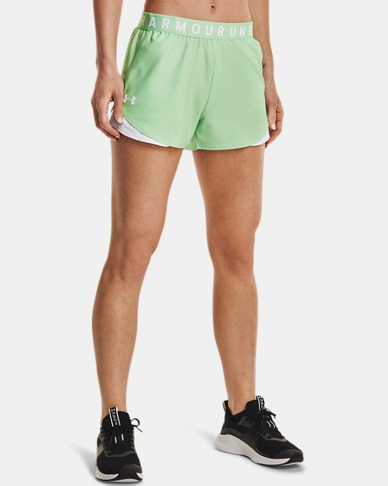 σορτσ Under Armour UA Play Up 3.0 γυναικεια ανοιχτο τυρκουάζ / ασπρα | PPQE3GGnAaF