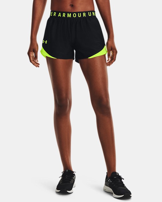 σορτσ Under Armour UA Play Up 3.0 γυναικεια μαυρα / κίτρινα | xrxjyQw37tv