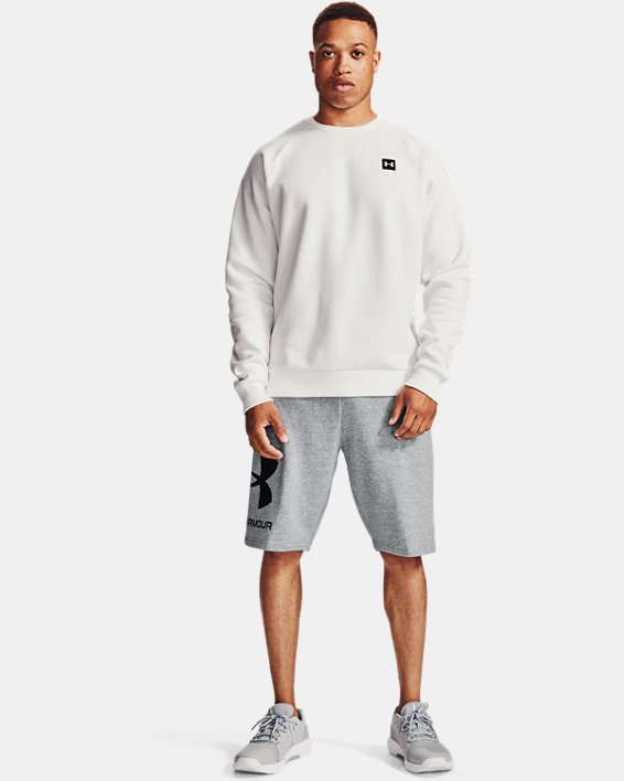 σορτσ Under Armour UA Rival Fleece Big Logo ανδρικα γκρι μαυρα | xETGV8bM3OA