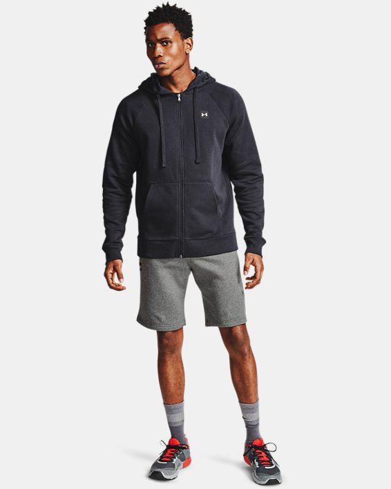 σορτσ Under Armour UA Rival Fleece ανδρικα γκρι μαυρα ασπρα | 8UBlOA8gtRB