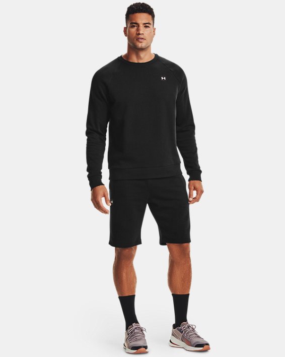 σορτσ Under Armour UA Rival Fleece ανδρικα μαυρα / μαυρα ασπρα | hQPButzbYjd