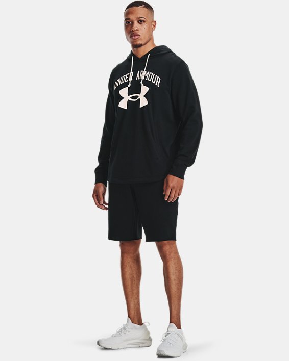 σορτσ Under Armour UA Rival Terry ανδρικα μαυρα / μαυρα ασπρα | 2NxUeZvnPpc
