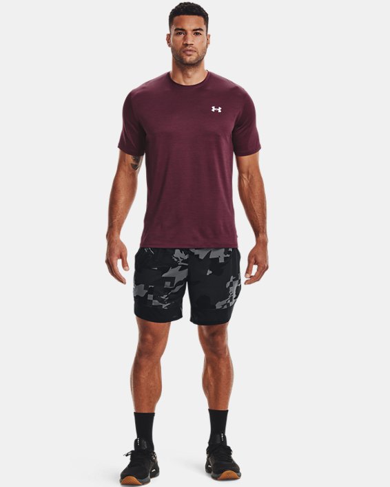 σορτσ Under Armour UA Stretch Train 7" Camo ανδρικα γκρι / μαυρα | BRoIZn3RLKF