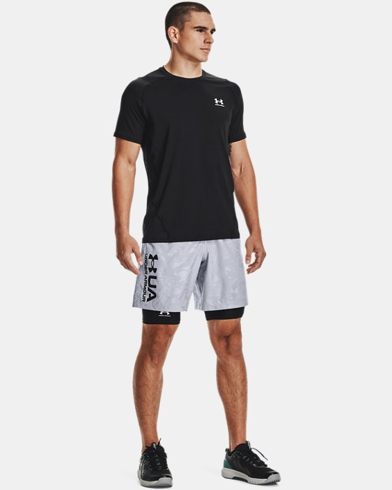 σορτσ Under Armour UA Woven Emboss ανδρικα γκρι / μαυρα | HxTI5gtN5bz