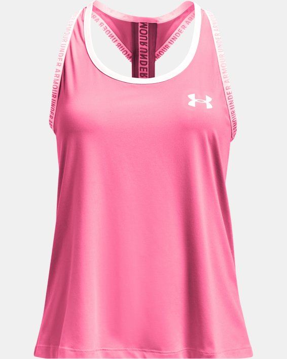 φανελακια για τρεξιμο Under Armour UA Knockout για κοριτσια ροζ / ασπρα | KujaAhzlf5H