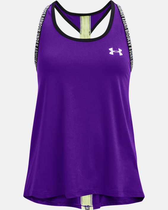 φανελακια για τρεξιμο Under Armour UA Knockout για κοριτσια μωβ / ασπρα | pCn3bdovnZG