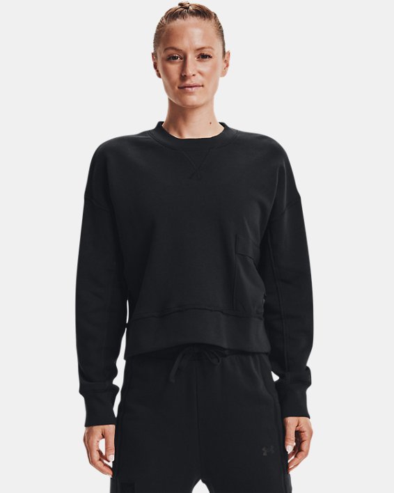 φουτερ Under Armour Project Rock Fleece Crew γυναικεια μαυρα | izHMgXWeYax