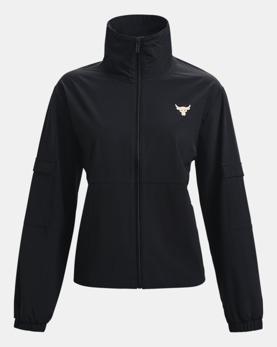 φουτερ Under Armour Project Rock Woven Packable γυναικεια μαυρα / ασπρα | zTBmP2lU9ZK