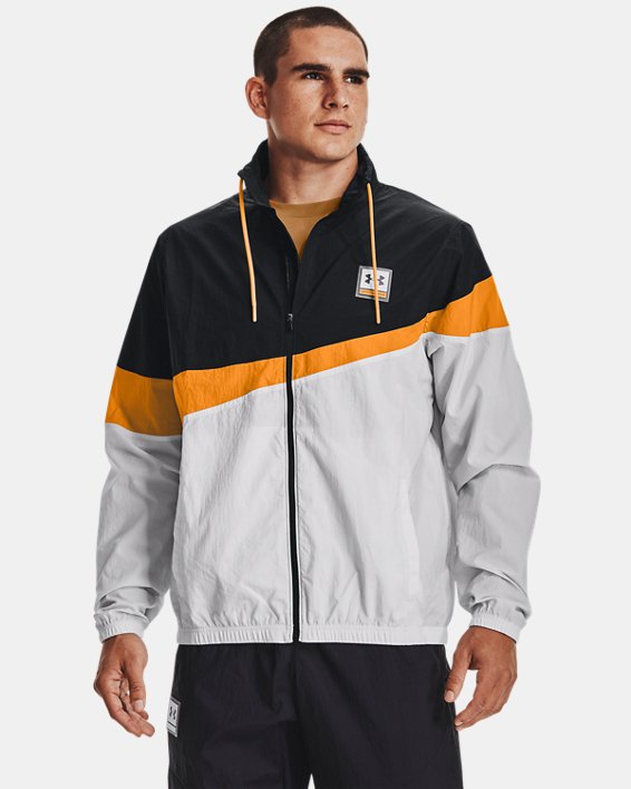 φουτερ Under Armour UA 21230 Full-Zip ανδρικα γκρι / πορτοκαλι | TbrEaRxP7ZV