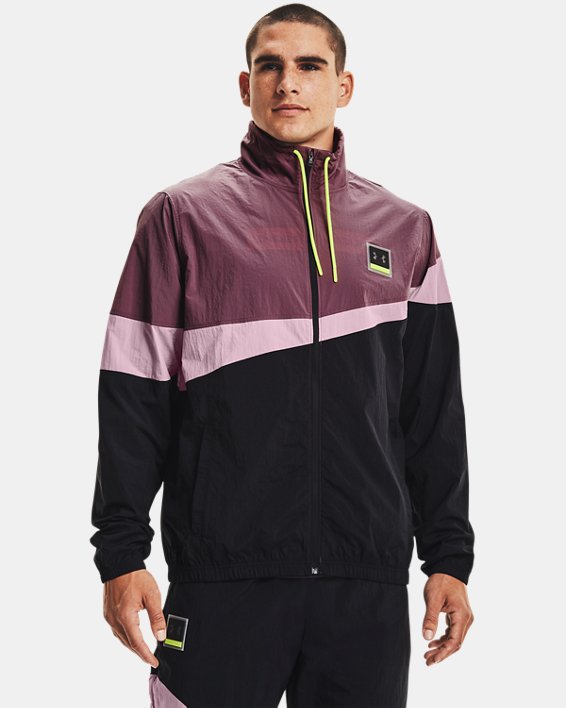 φουτερ Under Armour UA 21230 Full-Zip ανδρικα γκρι μωβ / κίτρινα | lUrPTfJVcFa