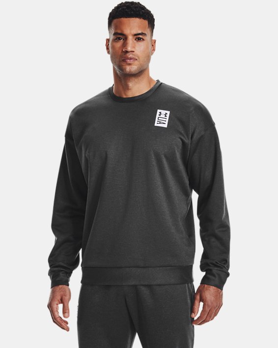 φουτερ Under Armour UA RECOVER™ Crew ανδρικα μαυρα / ασπρα | nOXdEsbDClx