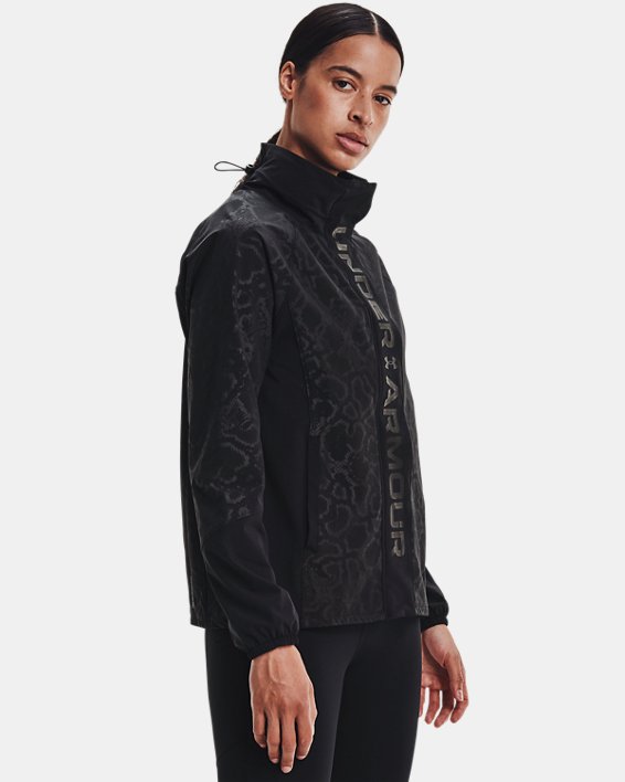 φουτερ Under Armour UA RUSH™ Woven Print Full-Zip γυναικεια μαυρα | REqw9jxmzCq