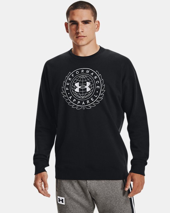 φουτερ Under Armour UA Rival Fleece Alma Mater Crew ανδρικα μαυρα / γκρι | rOsoQRkp76M