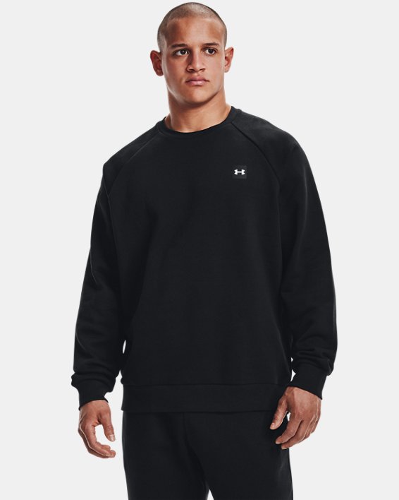 φουτερ Under Armour UA Rival Fleece Crew ανδρικα μαυρα / μαυρα ασπρα | M1STFxyHpHS