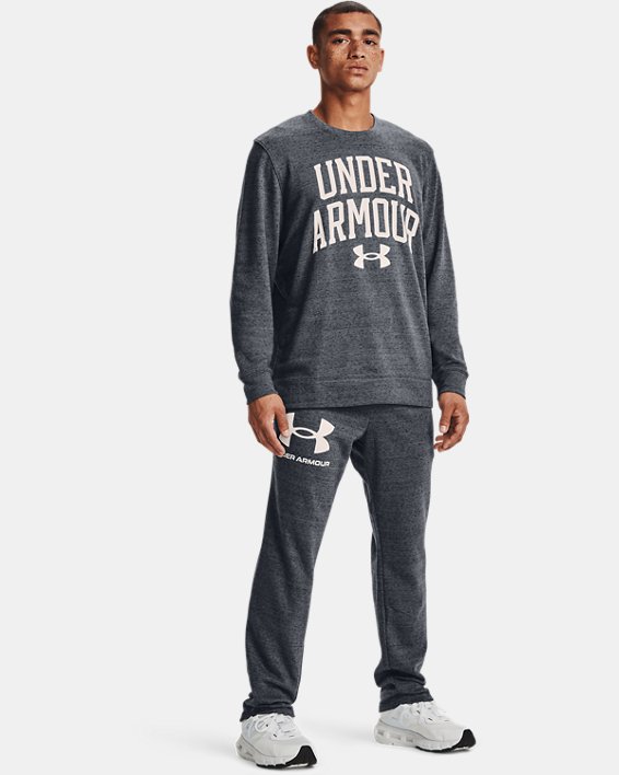 φουτερ Under Armour UA Rival Terry Crew ανδρικα γκρι / μαυρα ασπρα | 5koNoMlzcJ2