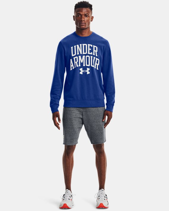 φουτερ Under Armour UA Rival Terry Crew ανδρικα μπλε / μαυρα ασπρα | fEMnKD4Uzgc
