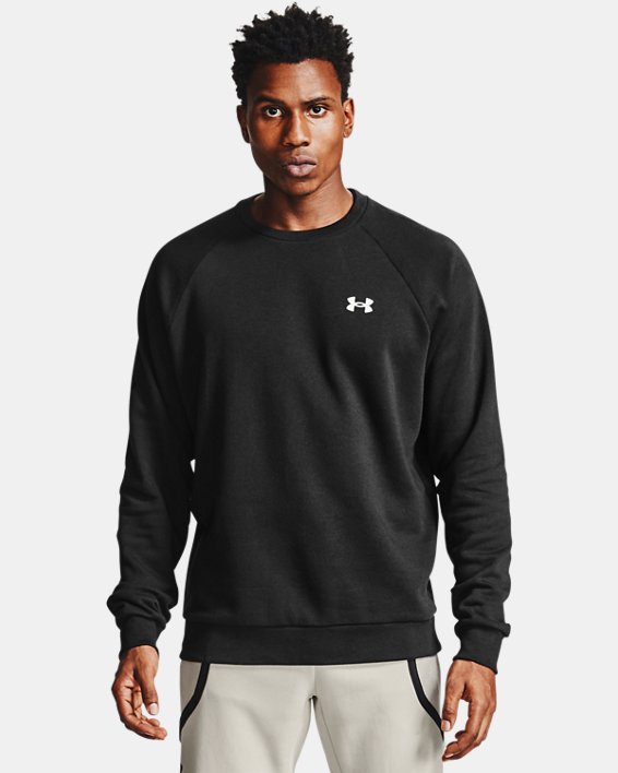 φουτερ Under Armour UA Rival βαμβακερα Crew ανδρικα μαυρα / μαυρα ασπρα | X94llVnYMzp