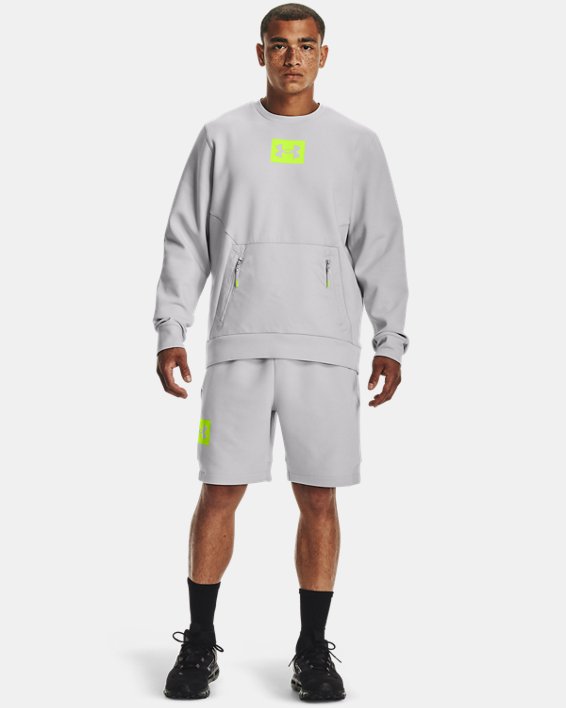 φουτερ Under Armour UA Summit Knit Crew ανδρικα γκρι / κίτρινα | 7nWWMmaav8j