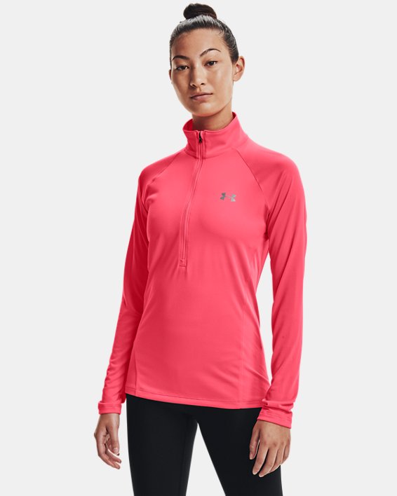 φουτερ Under Armour UA Tech™ ½ Zip γυναικεια μεταλλικός ασημι | U6RdZirc3pn