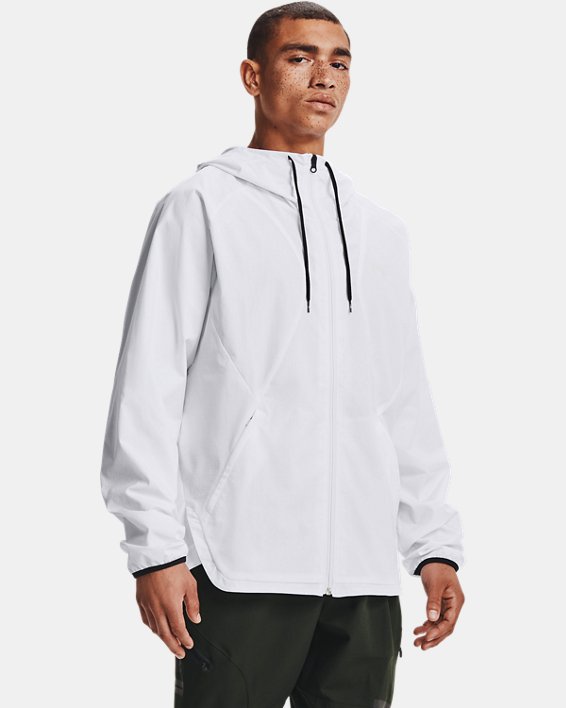 φουτερ Under Armour UA Woven Windbreaker ανδρικα ασπρα | 5xdC4oteJxY