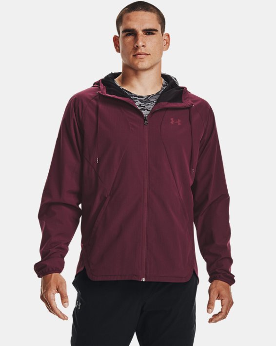 φουτερ Under Armour UA Woven Windbreaker ανδρικα σκούρο μπορντο | TV91o65g1va
