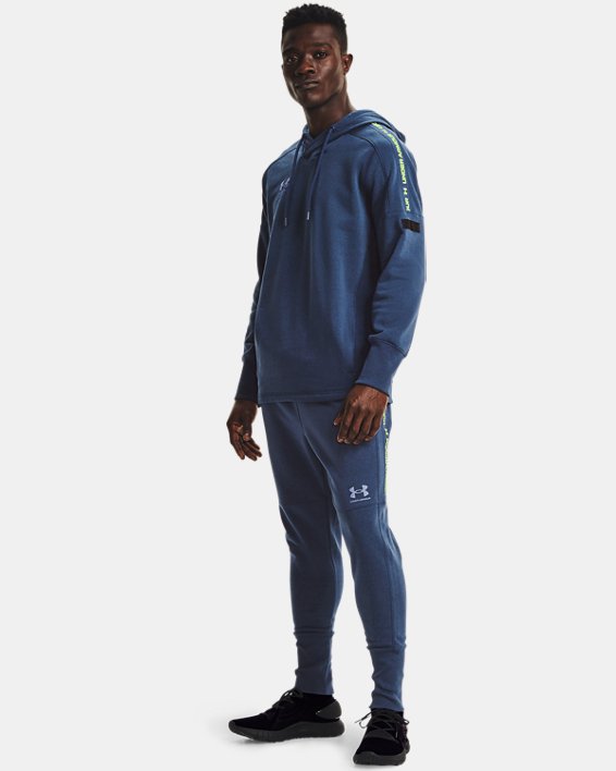 φουτερ με κουκουλα Under Armour UA Accelerate Off-Pitch ανδρικα μπλε | arKGssT8s1A