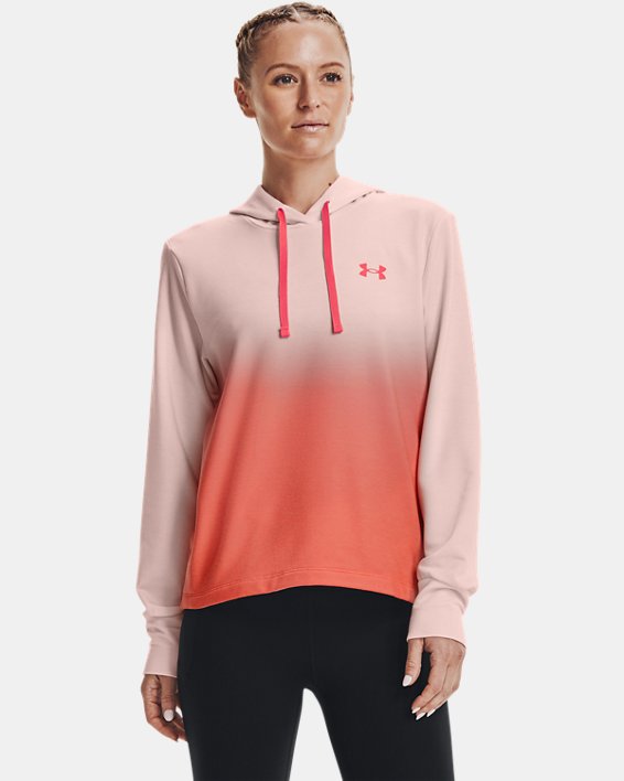φουτερ με κουκουλα Under Armour UA Rival Terry Gradient γυναικεια ροζ | BtXZj8pv313