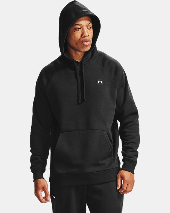 φουτερ με κουκουλα Under Armour UA Rival Fleece ανδρικα μαυρα / μαυρα ασπρα | HDZFXXpb6xu