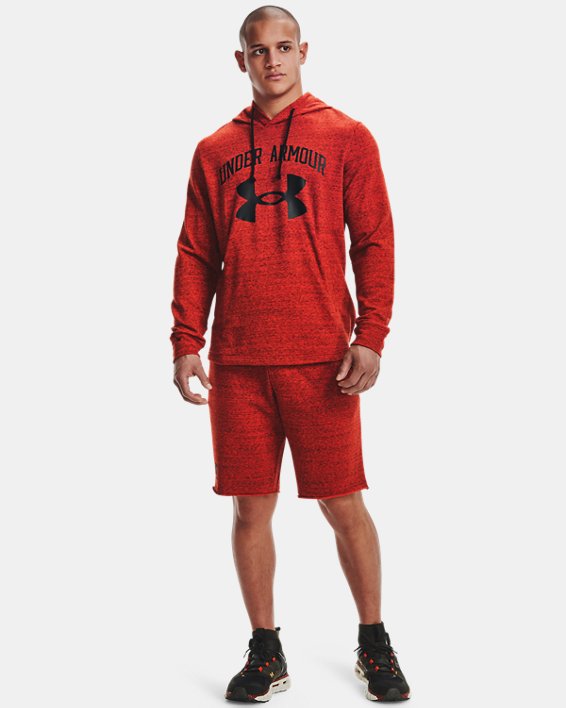 φουτερ με κουκουλα Under Armour UA Rival Terry Big Logo ανδρικα κοκκινα / μαυρα | YBLuW9XeLaX