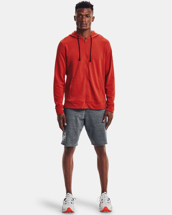 φουτερ με κουκουλα Under Armour UA Rival Terry Full Zip ανδρικα κοκκινα / μαυρα | eNIIzUdlVdf