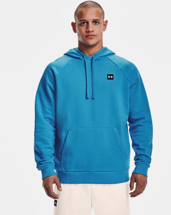 φουτερ με κουκουλα Under Armour UA Rival Fleece ανδρικα μπλε / μαυρα ασπρα | eYvdefIhcJi