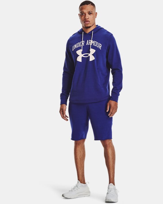 φουτερ με κουκουλα Under Armour UA Rival Terry Big Logo ανδρικα μαυρα ασπρα | p1QZiOfoBLl