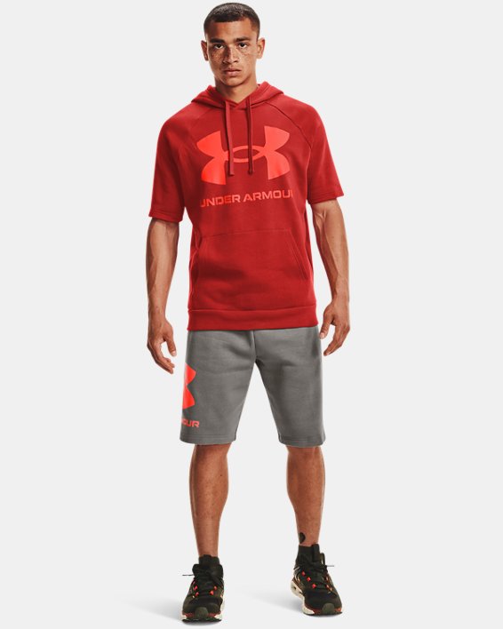 φουτερ με κουκουλα Under Armour UA Rival Fleece Big Logo ανδρικα κοκκινα / κοκκινα | s4WdHTUGO58