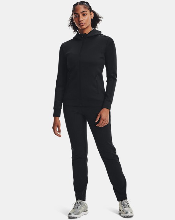 φουτερ με κουκουλα Under Armour UA Storm Daytona Full-Zip γυναικεια μαυρα / μεταλλικός ασημι | Y3phh