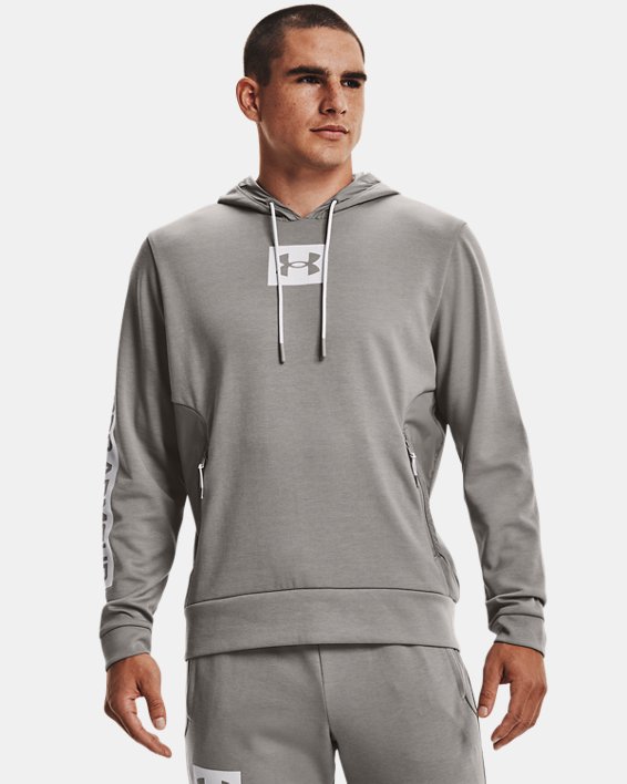 φουτερ με κουκουλα Under Armour UA Summit Knit ανδρικα γκρι | awLPBpmw1vx